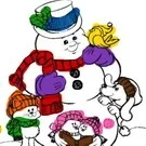 Snowman Coloring Book - free online game