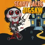 Scary Faces Jigsaw - free online game