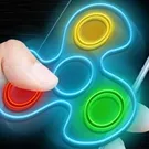 Fidget Spinner Neon Glow Online - free online game