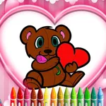 Animals Valentine Coloring - free online game