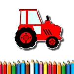 Easy Kids Coloring Tractor - free online game